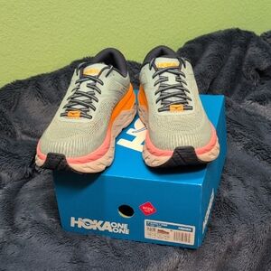 Hoka One One Women's Athletic Shoes - Sage and Coral
